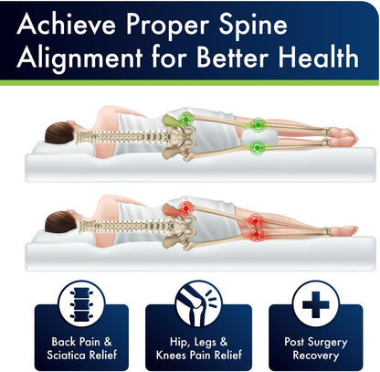 Stay-Put Spinal Alignment Knee Pillow