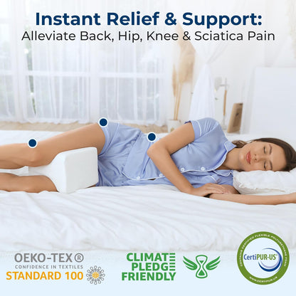Stay-Put Spinal Alignment Knee Pillow