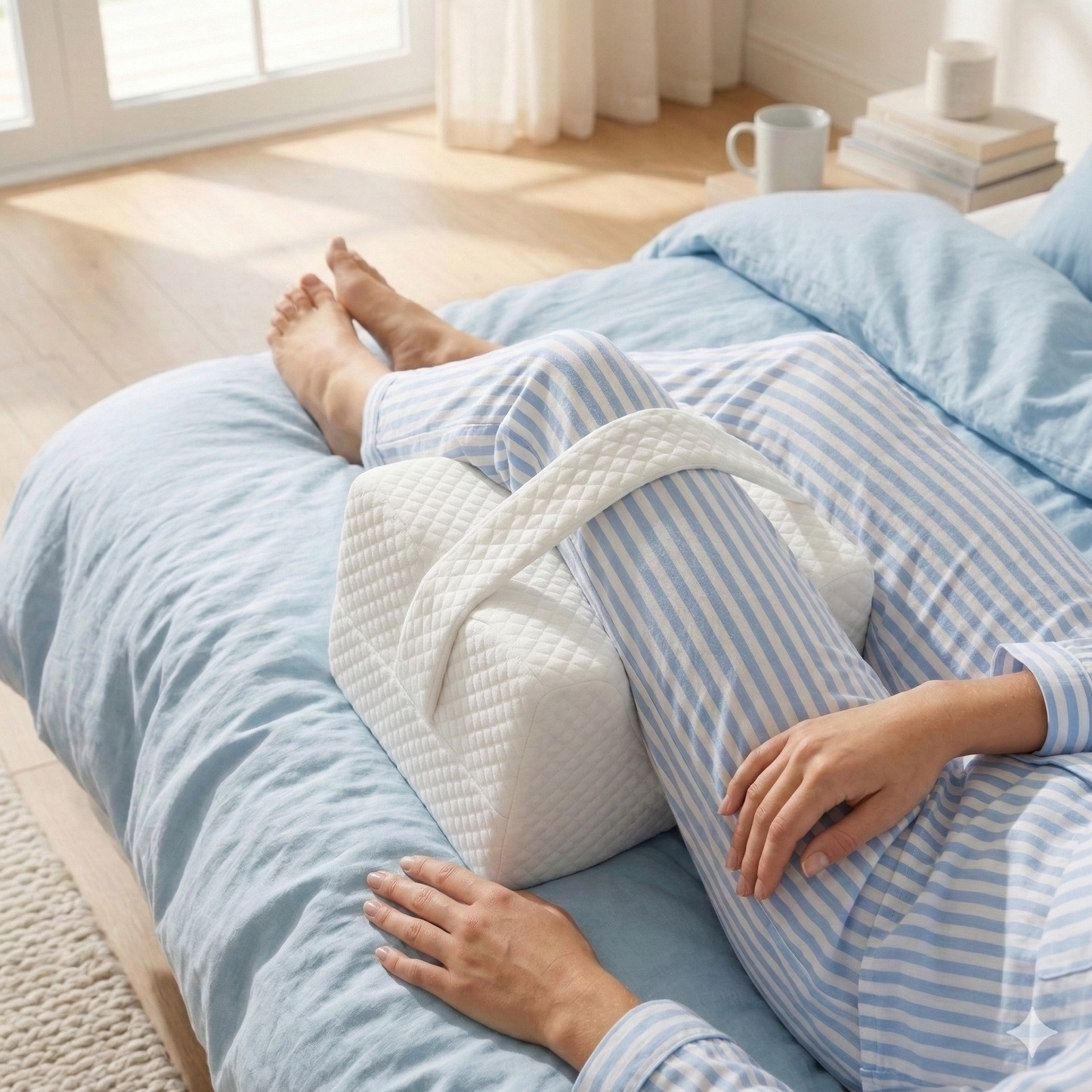 Stay-Put Spinal Alignment Knee Pillow